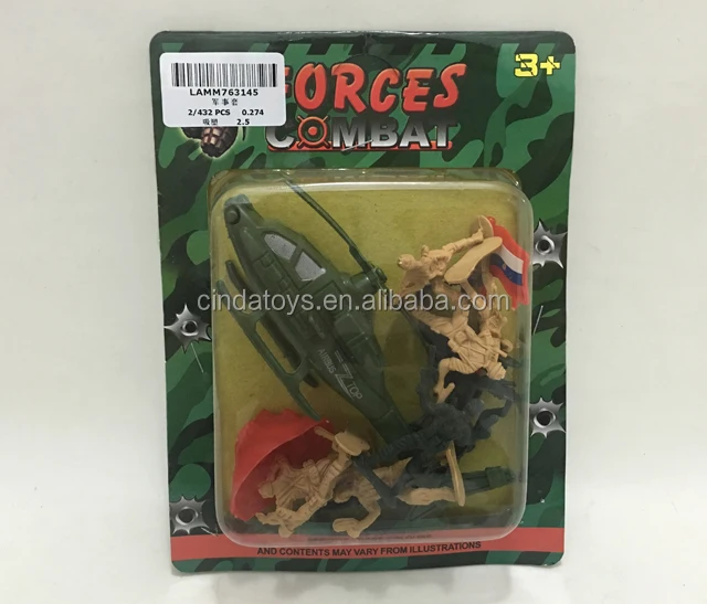 Decorative soldier toys model Combat helicopter military soldiers figure