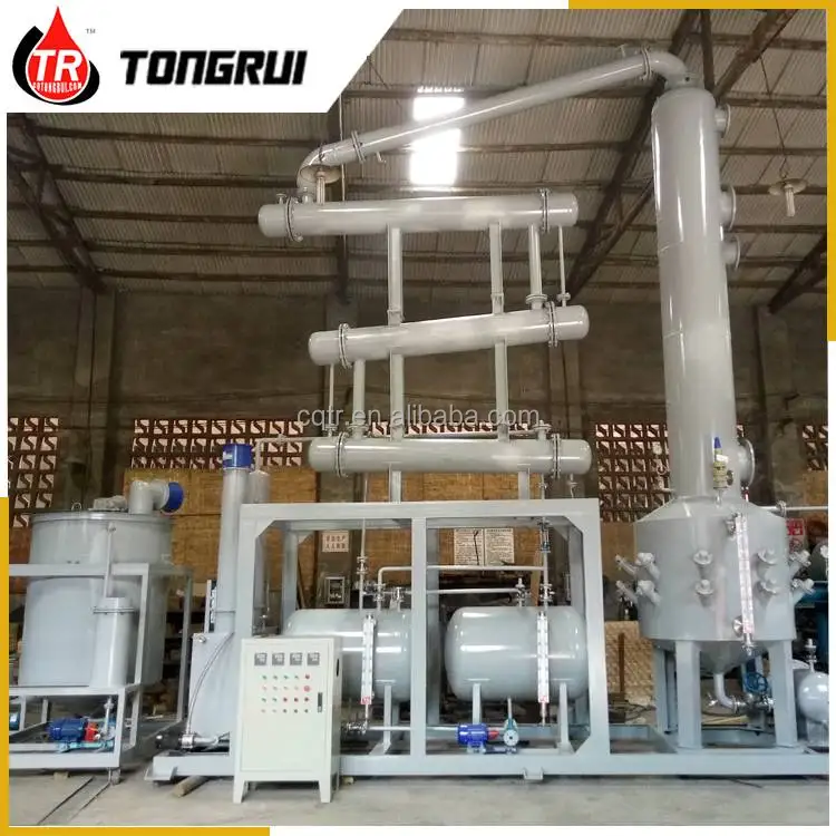 High tech PLC control waste oil pyrolysis distillation to diesel plant
