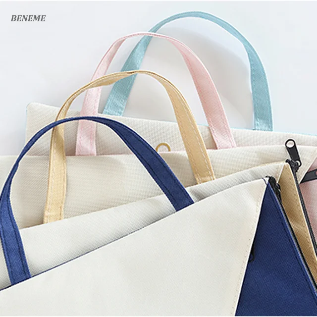 Multi-functional A4 Size Computer Packaging Custom Canvas Folder