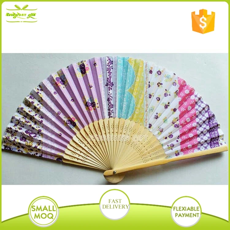 Рекламный веер из бамбуковой ткани