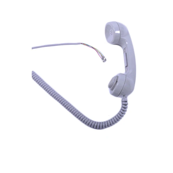 High quality plastic ptt push to talk noise cancelling telephone handle handset