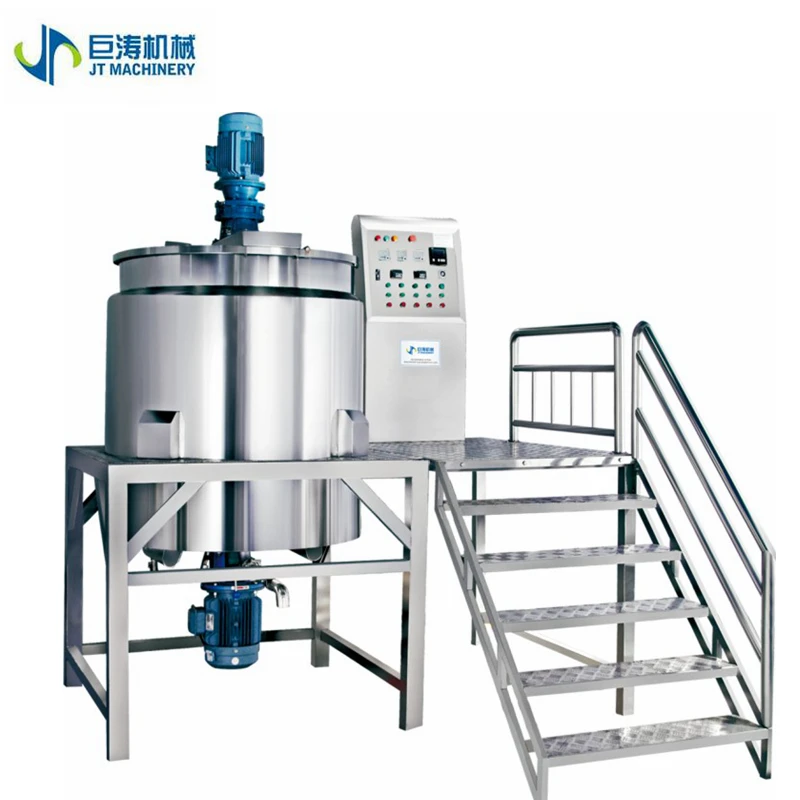 Hot sale 3 tons homogenizer mixer with scraper hand wash shampoo making machine