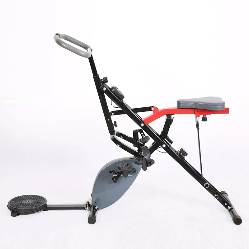 3N1 Total Crunch AB exercise riding machine with exercise bike and waist twister folding bike