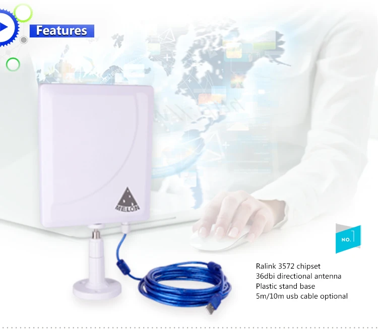 High Standard and Reliable Wireless Internet Connection Ralink 3572 Wireless USB Adapter