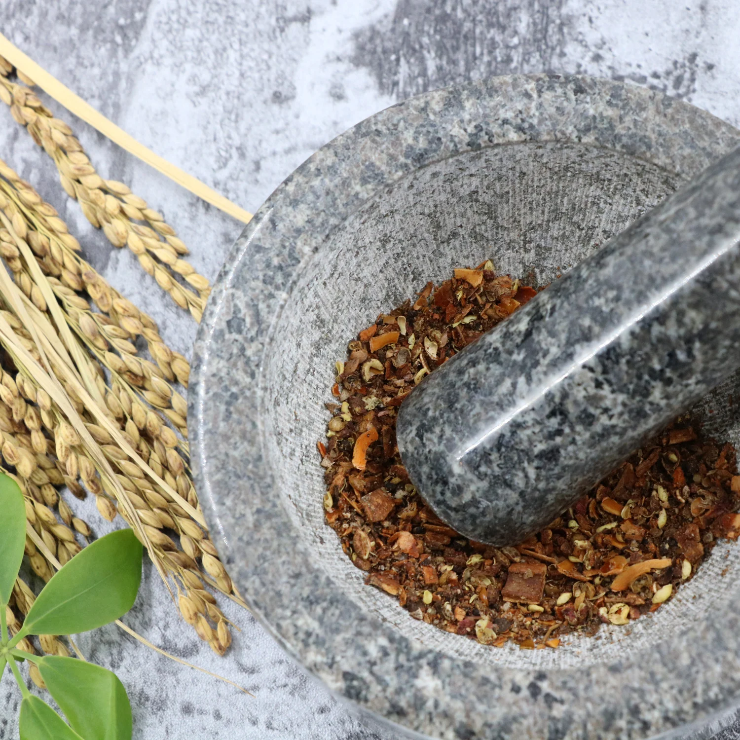 low price Heavy Granite Pestle Mortar bowl Granit garlic masher Pestle Mortar for sale