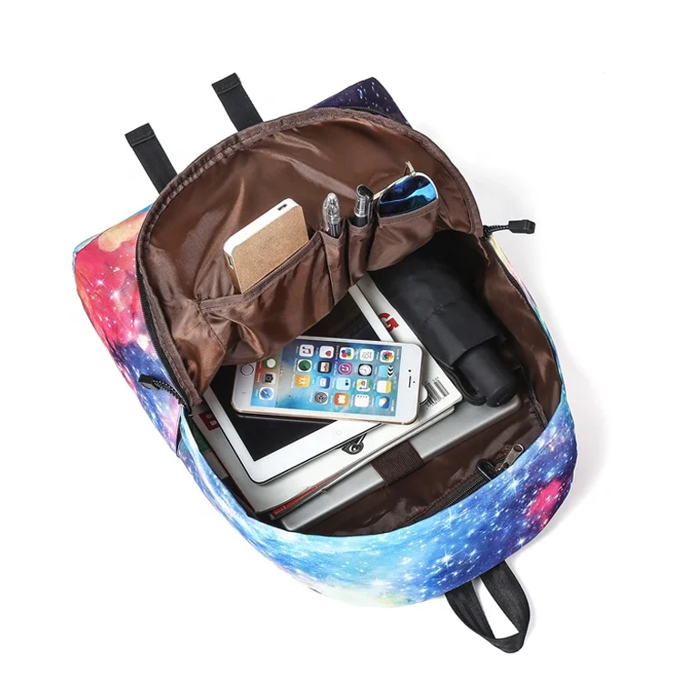 Вместительные дорожные сумки с логотипом на заказ, унисекс, школьный ранец для студентов и подростков с синими звездами