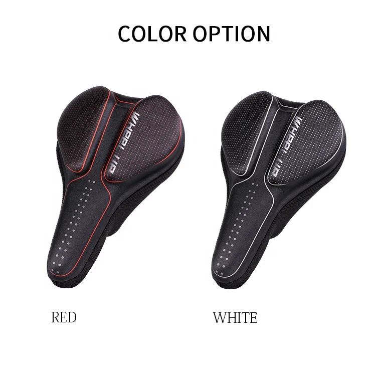 WHEEL UP  Bicycle Saddle Cover Soft Cushion Seat  Breathable Anti-Slip Saddle Cover Pattern