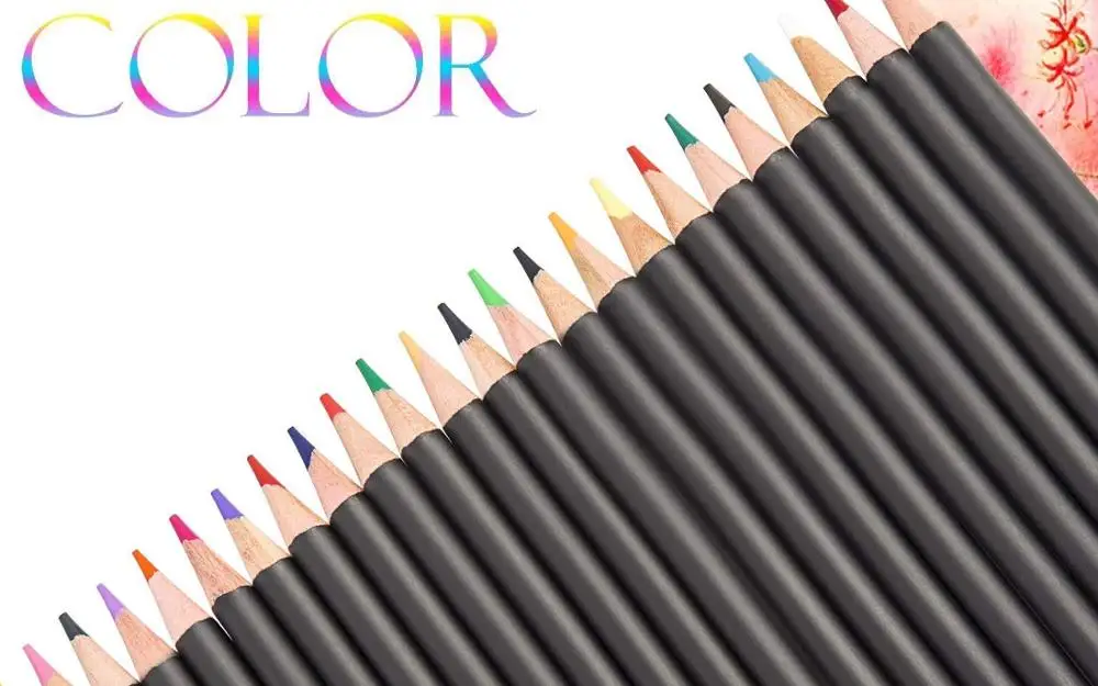 Art Colored Drawing Pencils with Pencil Holder