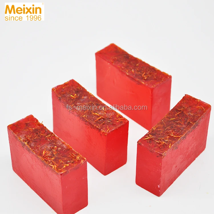 Luxury saffron natural handmade soap, beauty soap factory