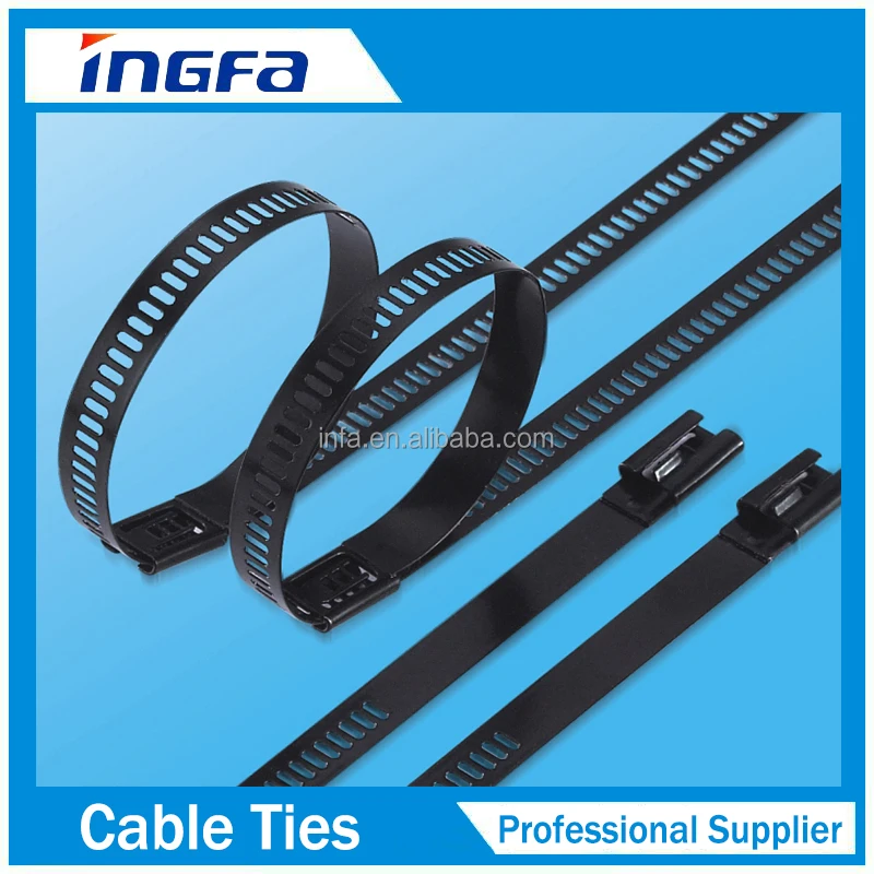 Factory Price Full PVC Coated SS Cable Ties with Head 4.6MM 7.9MM Series