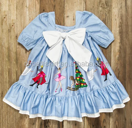 Christmas sleeve frocks design dress 100% cotton clothing manufacturer prom dress for teenager girl