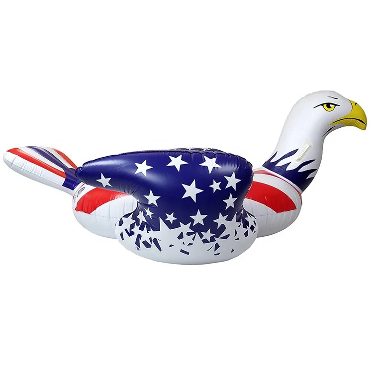 
4Pcs Water Sports Inflatable Bumper Game SwimmingPoolFloat American Bald Eagle Ride-On Row Gladiator Toy 