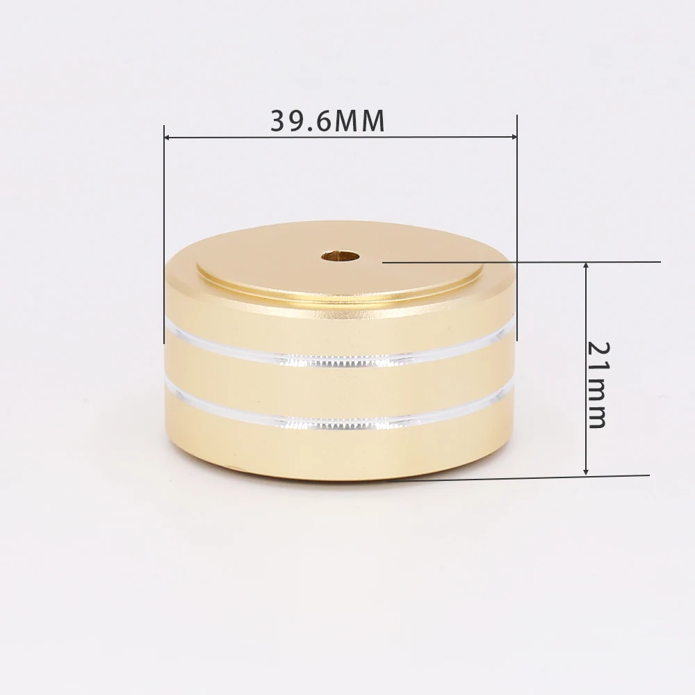 21*39.6MM HiFi Speaker Isolator Spike pad stand feet base Aluminum padsspeaker isolation feet
