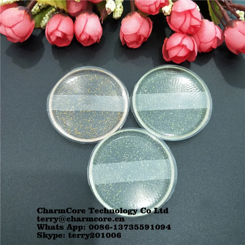 Silicone Blender Round Puff Soft Pure Silicone Puff For Make UP Powder And Face Cream