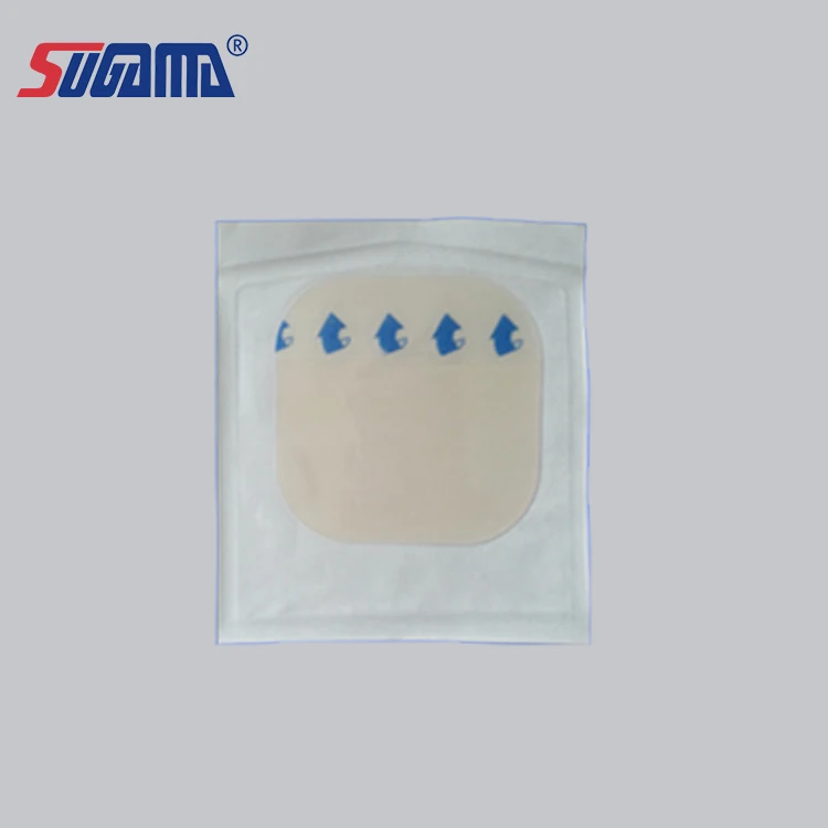 sugama brand adhesive medical transparent wound dressing with sponge