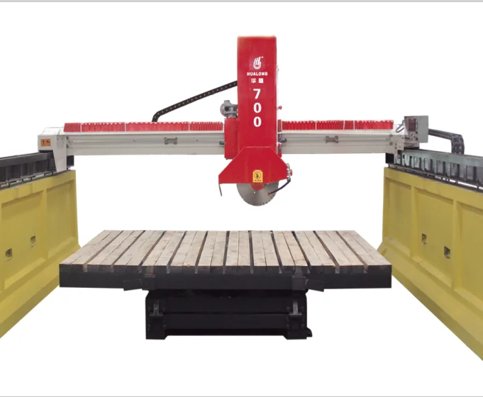 Hualong Machinery HLSQ-700 Laser Stone Granite Bridge Saw Stone Cutting Sawing Machinery With Cheap Price
