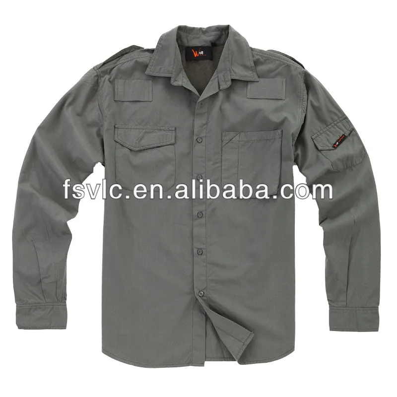 Modacrylic Flame Resistant Work Shirts/Uniforms With Embroidery Name Patch