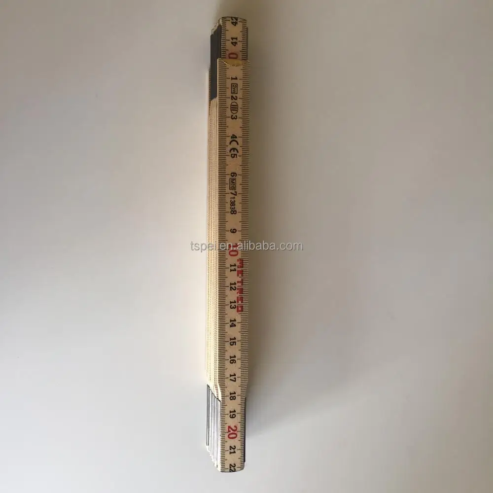 2M Inside Reading  Tools  Folding Wooden folding Ruler Measuring Meter Measure Tool wood engineer ruler  2m Metric/English Ruler
