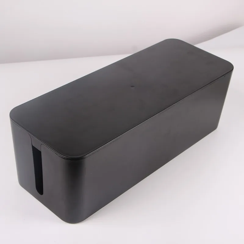 Cable Organizing Management Box for Under Desk, Black-5.25 x 6.2 x 16 inches