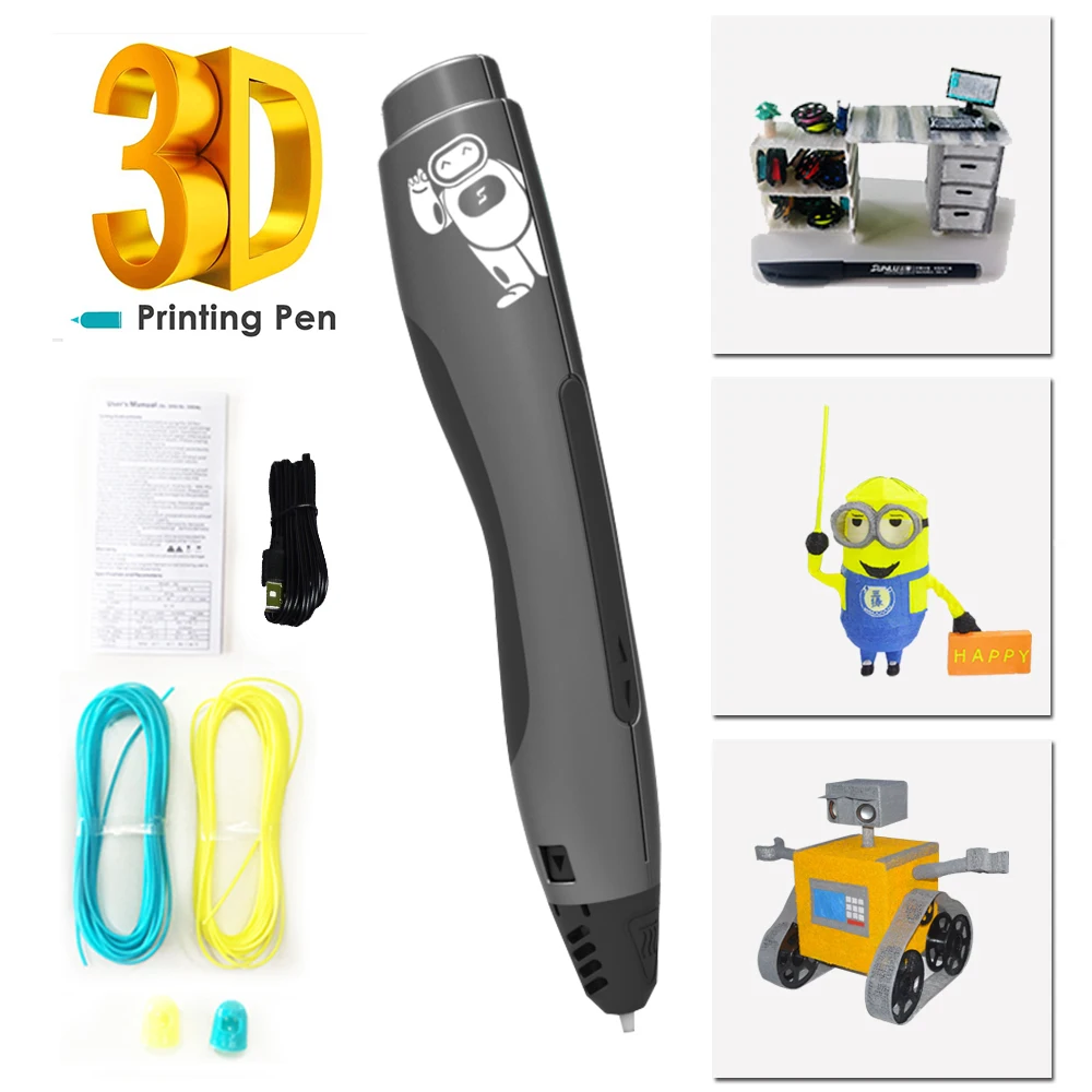 3D Printing Plastic Scribble Smart Pen Templates 3d pen