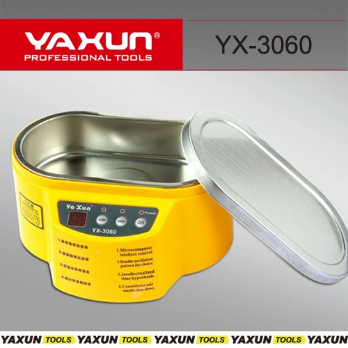 YAXUN YX3060 220V or 110V Stainless Steel tank Dual 30W/50W Ultrasonic Cleaner With Display Ultrasonic Cleaning Machine