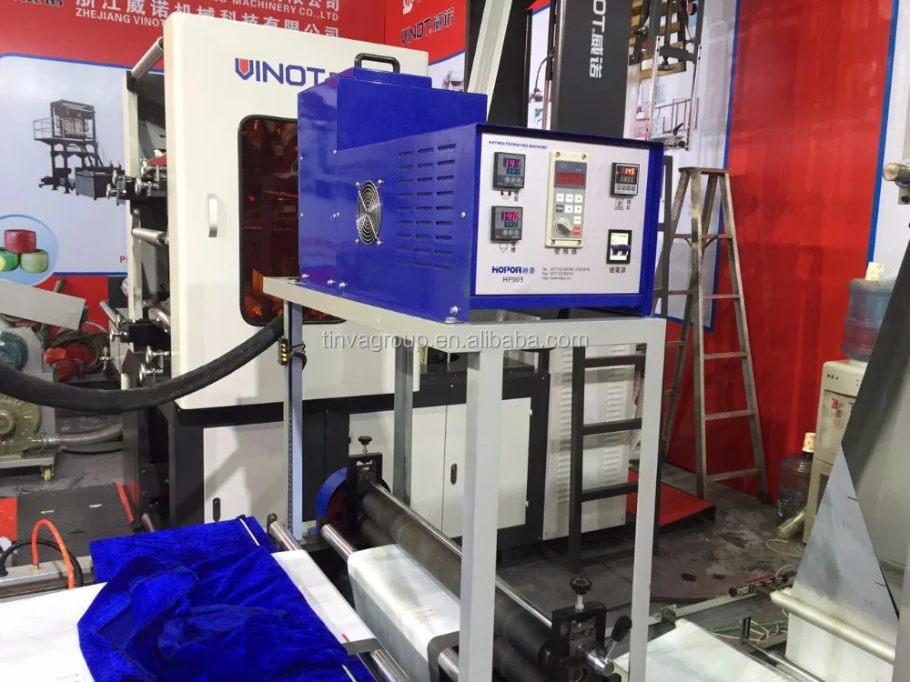 Полностью автоматическая машина для изготовления пластиковых курьерских пакетов DHL с термоклеем