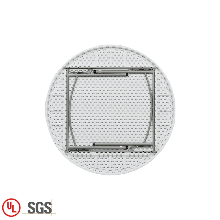 Hot sale plastic folding round table cheap banquet 180cm white round folding table for events party