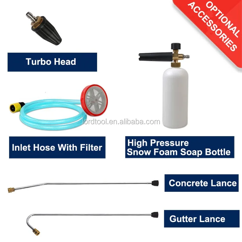 6.5HP 2700PSI 186bar Portable Gasoline High Pressure Car Washer Cleaner for Garden Cleaning