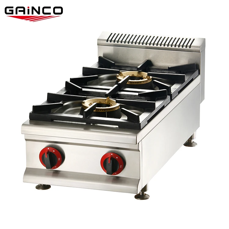Stainless Steel China Commercial Kitchen Cooking 4 Burner Gas Stove/Professional Manufacturer Table Gas Stove Design