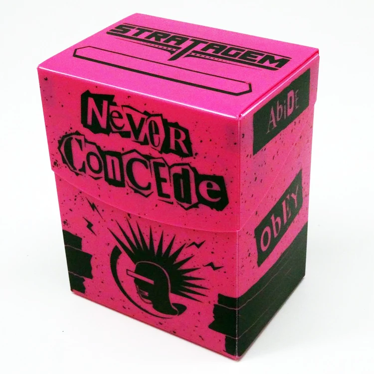 Deck box for trading card games MTG FOW Yugioh holds 80+/100+ game card