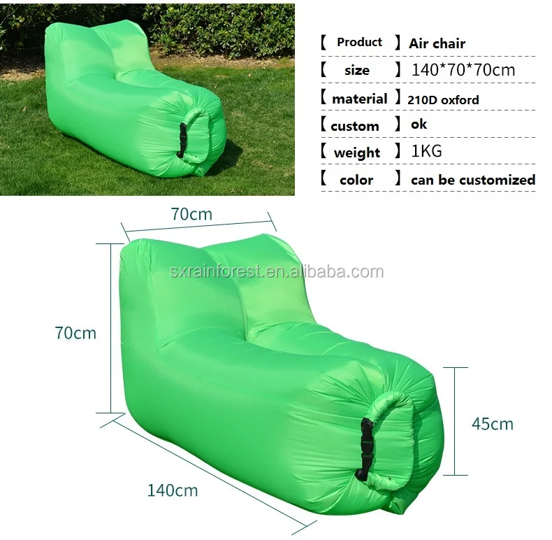210D polyester Inflatable Lazy Air Sofa/ Fashion Travel Sleeping Bag /fast inflatable air sofa bed lounger chair