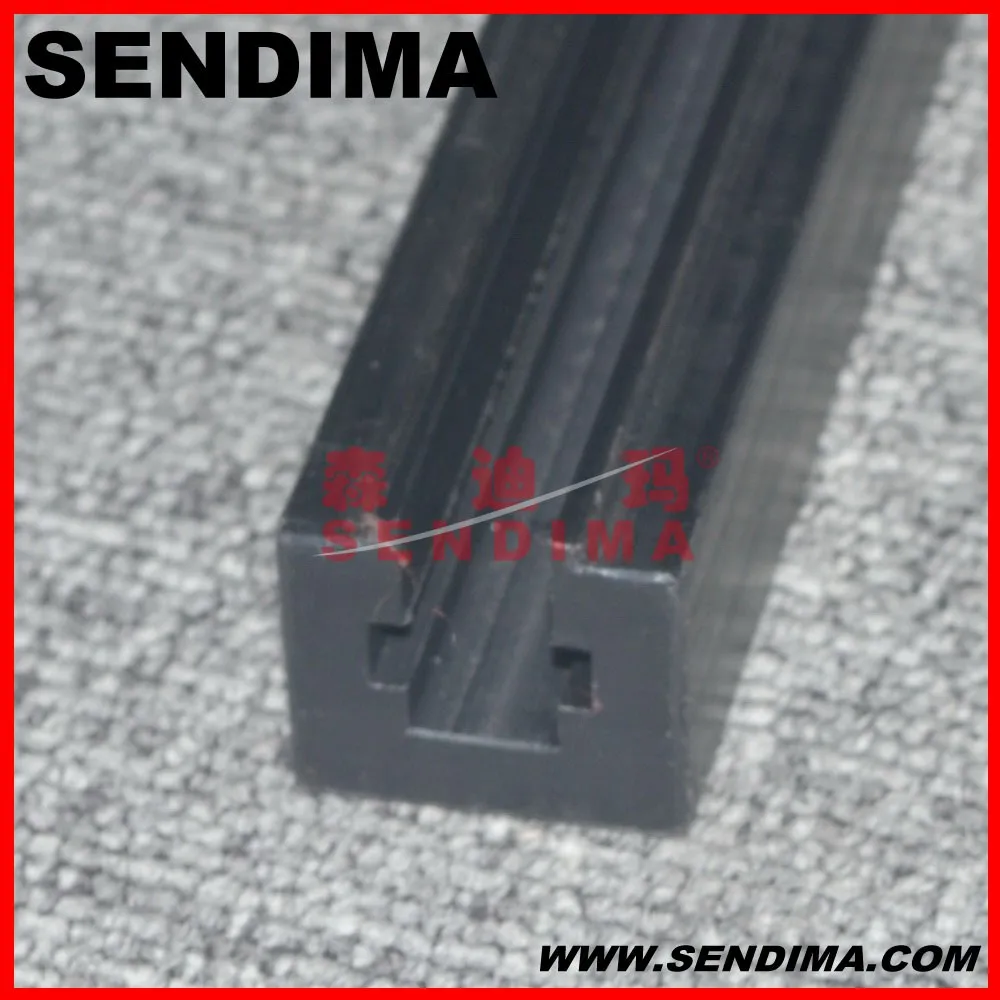wear resistant and slide UHMW-PE plastic linear guide rail