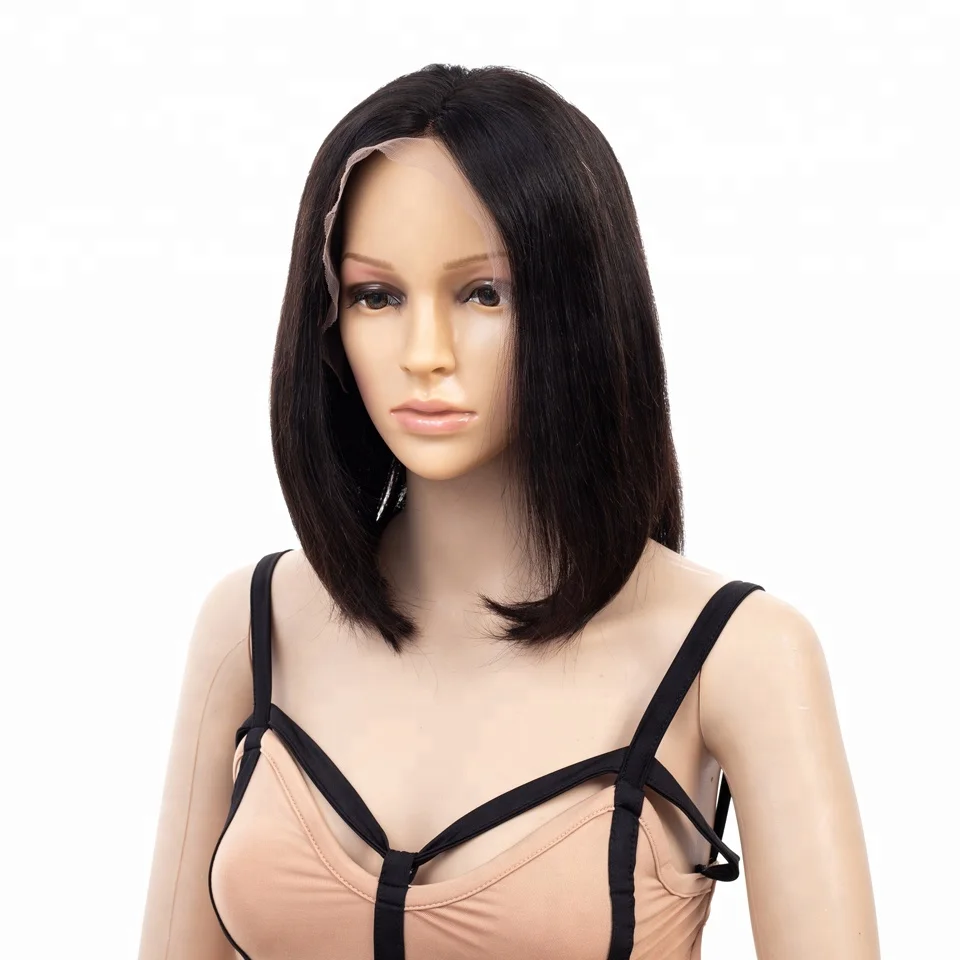 
100 Raw Brazilian Virgin Human Hair Full Lace Wigs wholesale,Short Wigs With Baby Hair for Black Women 