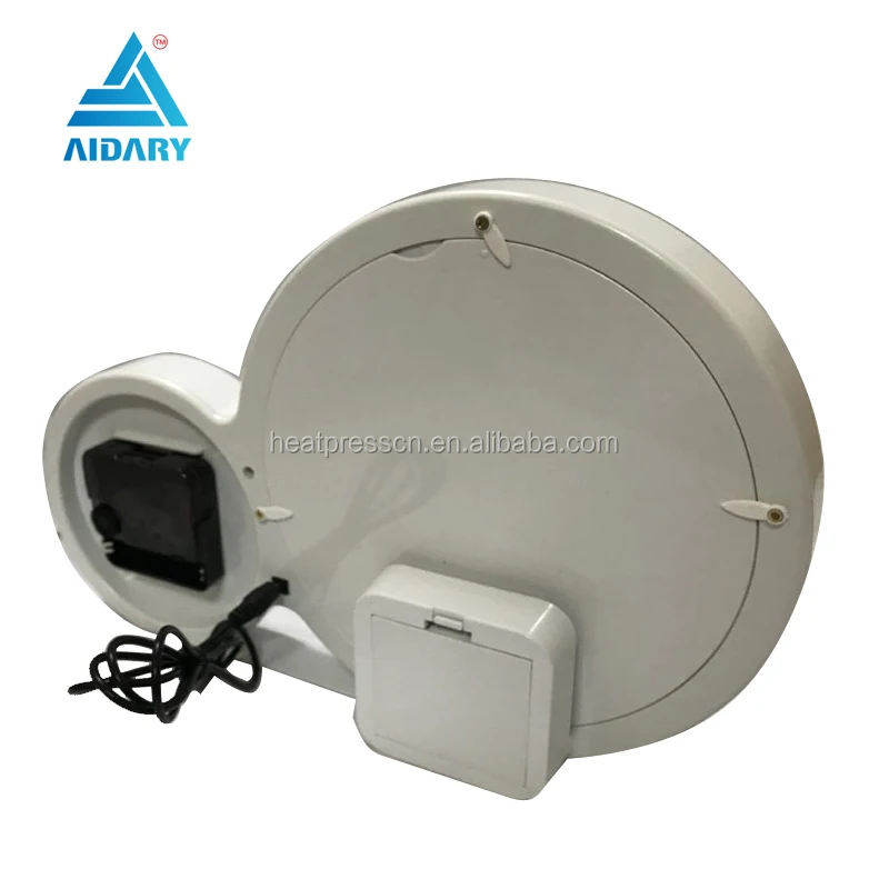 Photo Frame with Clock Round Digital Picture Frame Plastic Frames Bulk or Gift Box or OEM CN Magic Mirror Led Acrylic CN;FUJIAN