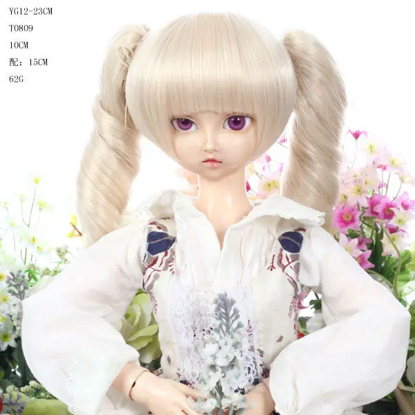 
BLONDE HIGH TEMPRATURE FIBER WIGS FOR DOLLS 