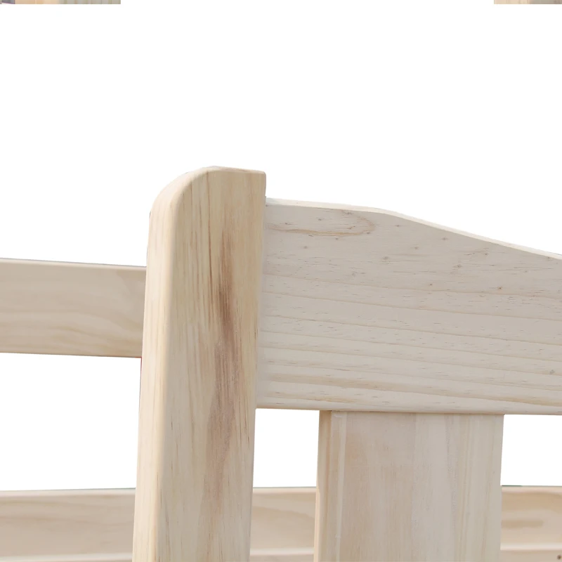 solid wood adults dormitory double bunk bed with desk