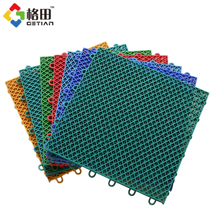 Plastic pp interlocking multipurpose sports outdoor court,china basketball sports courts flooring tiles