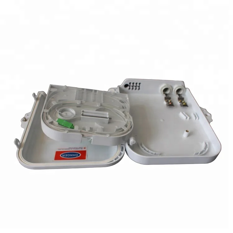 Outdoor Waterproof FTTH Mini 8 Core Fiber Optic Termination Box for 1x8 Optical Splitter