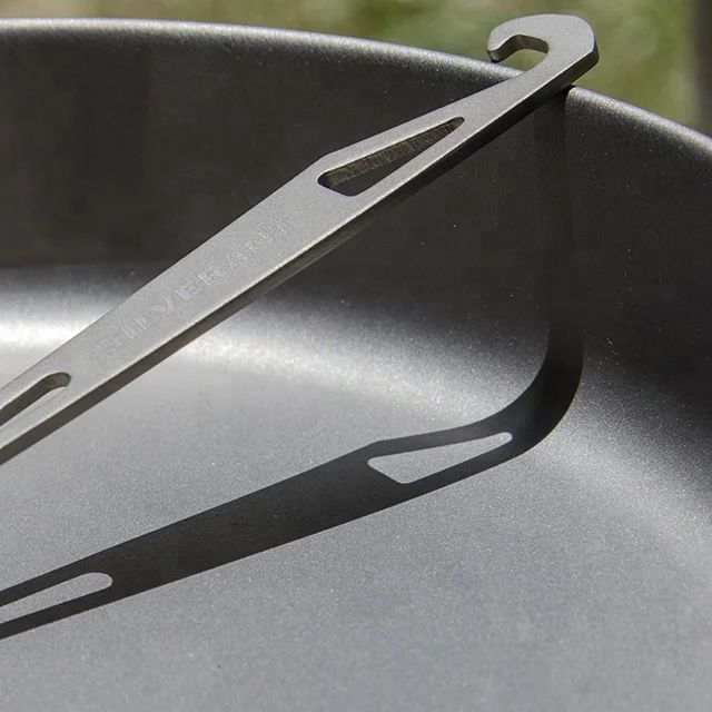 Titanium Food Grade  handle Spork With outdoor camping hiking tableware