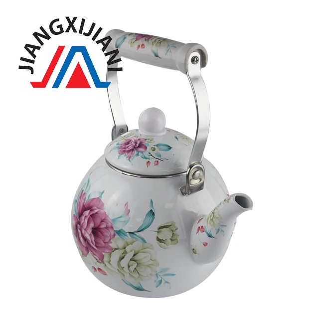 
3.0L Enamel Kettle with Ceramic Handle 