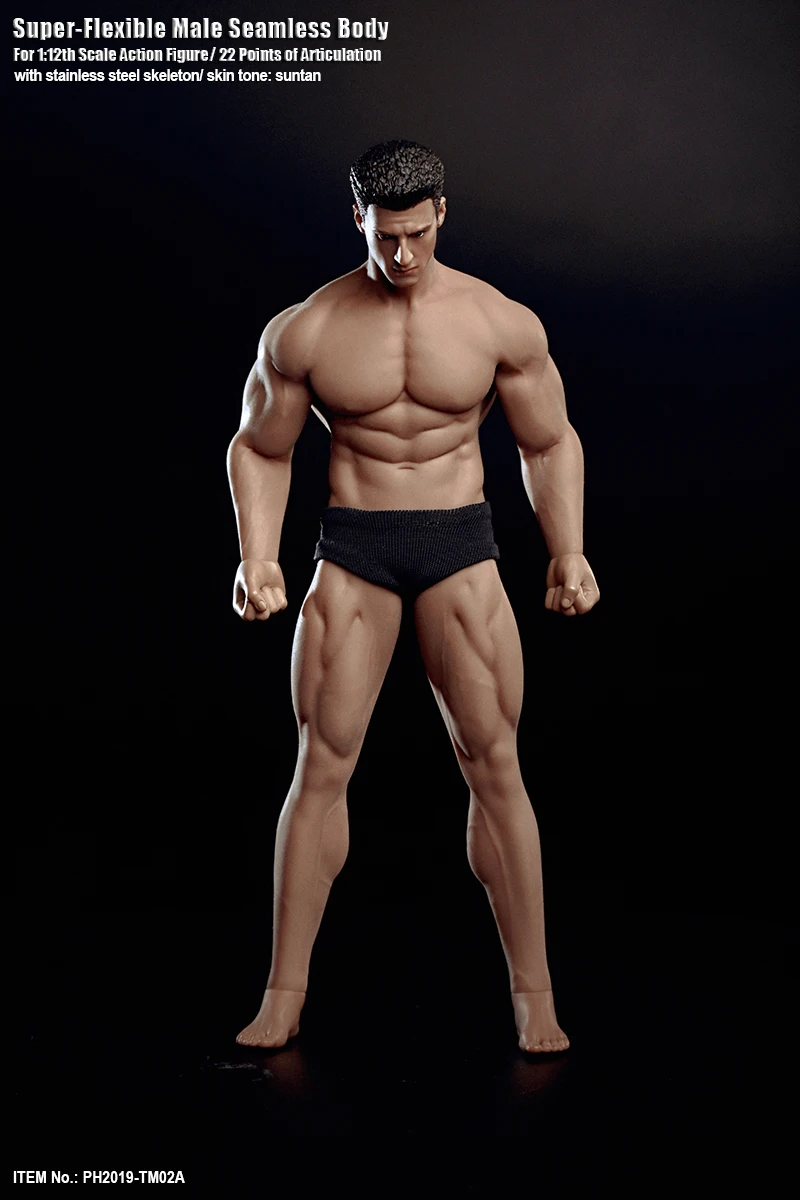 In Stock  TBLeague TM01A/B 1/12 Super Fitness Flexible Male Seamless Body Head Mini Figure Model for Fans Gifts