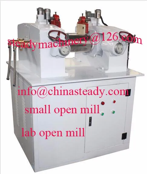 два рулона резины смешивания мельница открыта