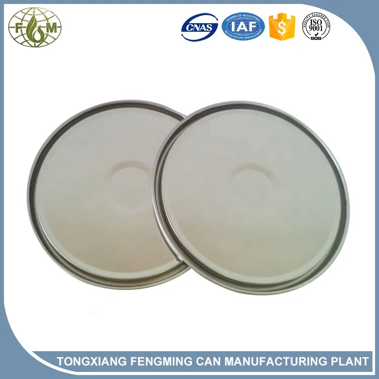 fengming empty round 1 gallon 4 liter clear metal paint tin can