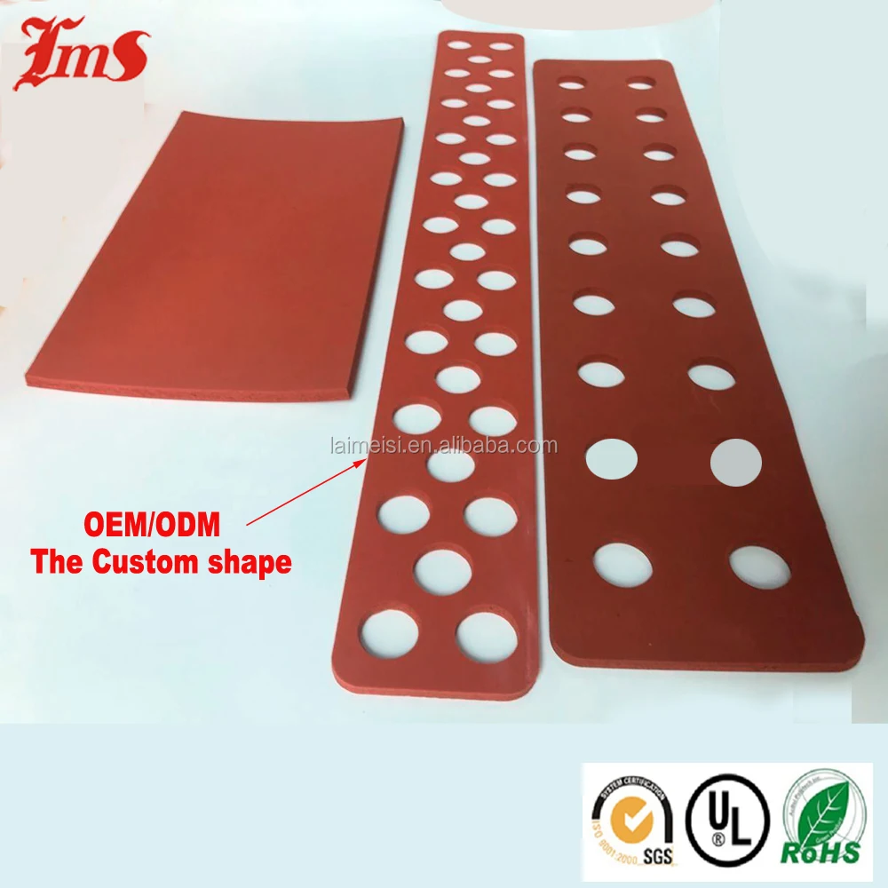 Custom Die Cut Colored Adhesive Silicone Rubber Round Foam Sponge Gasket