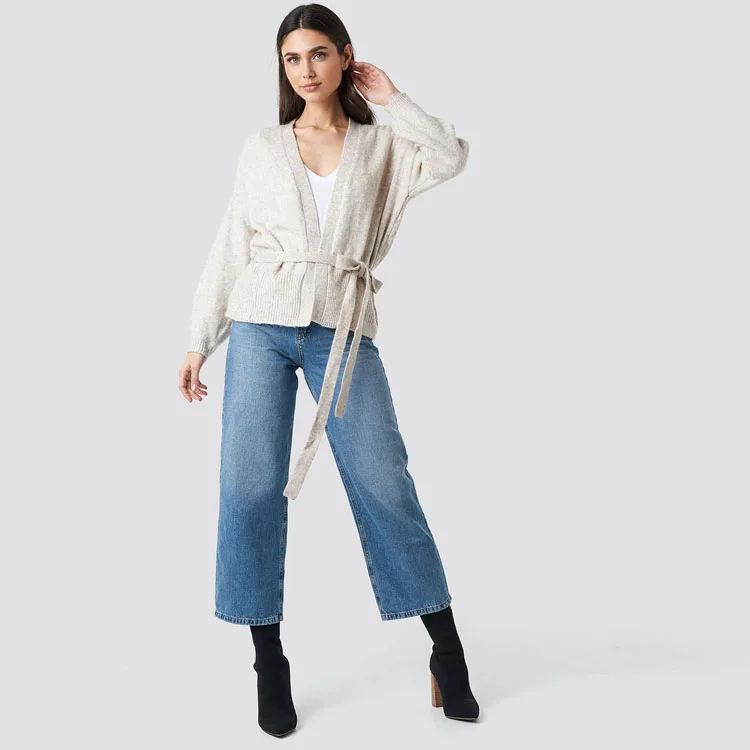 2019 Autumn and Winter Knitted Women Fashion Long Sleeve Cardigans Sweater