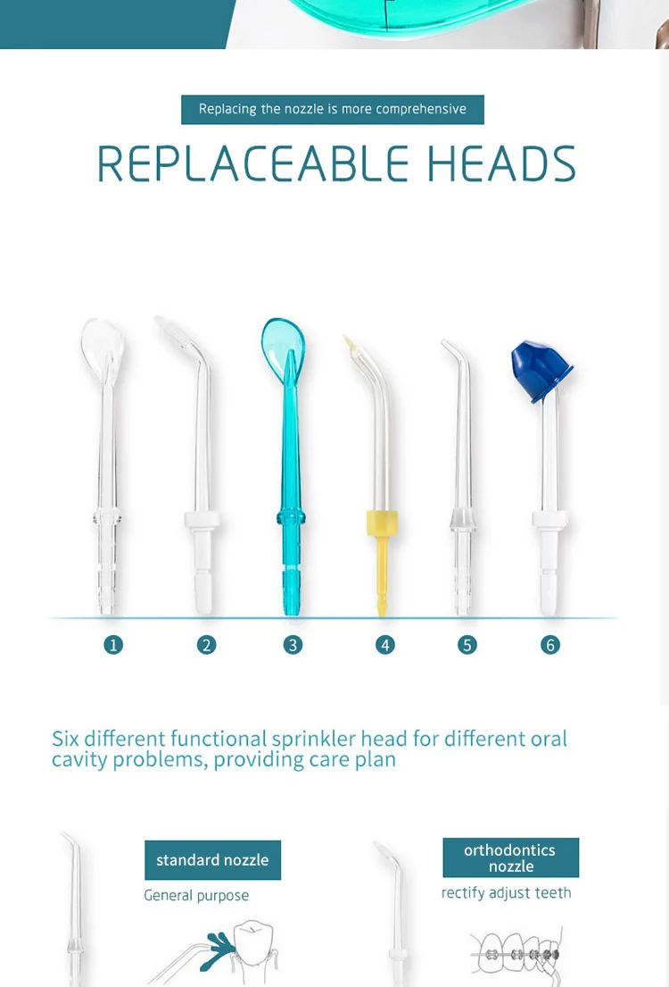 Dental Waterflosser Jet Desktop Oral Irrig Tooth Flooser Power Pick Ipx7 Flossing Irrigator Pik Water Flosser