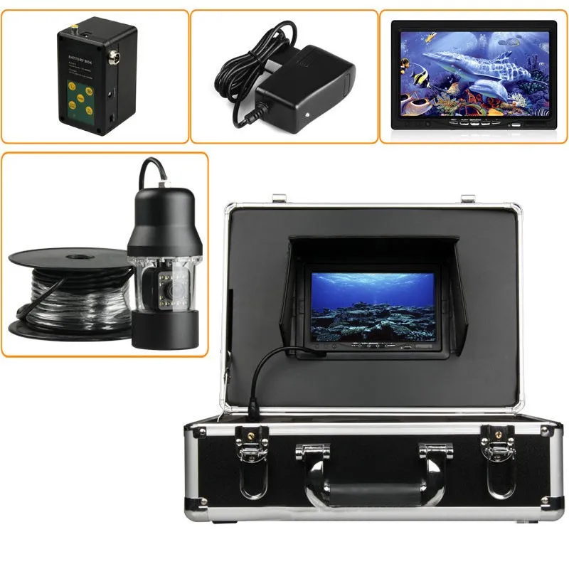 
360 Degree Rotation Waterproof 15M HD Underwater Monitoring System Fishing DVR Camera 