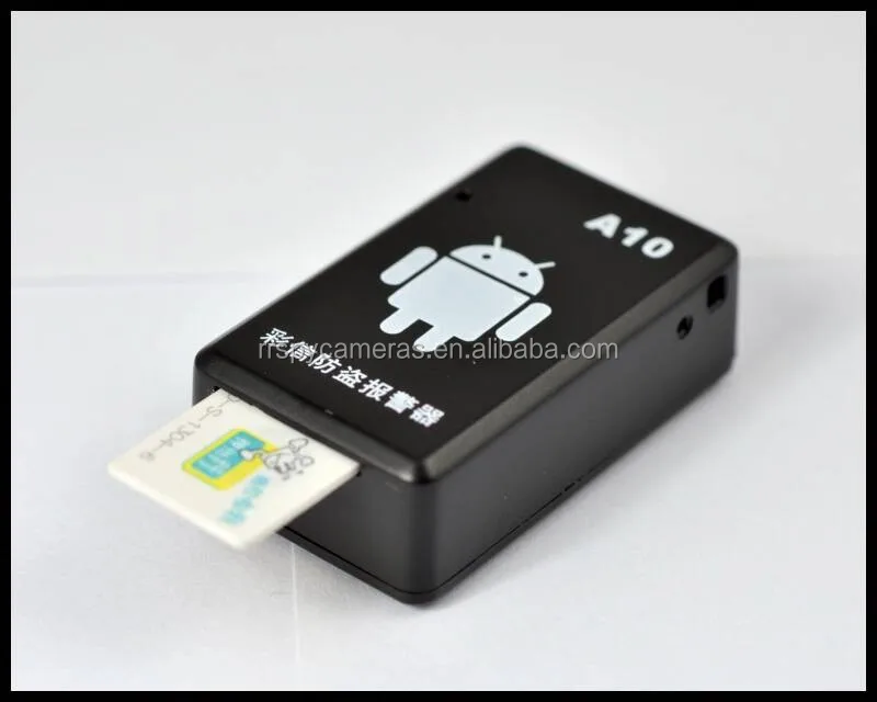 A10 Home security MMS Electronic mms video alarm, Mini gsm mms camera alarm with pir sensor