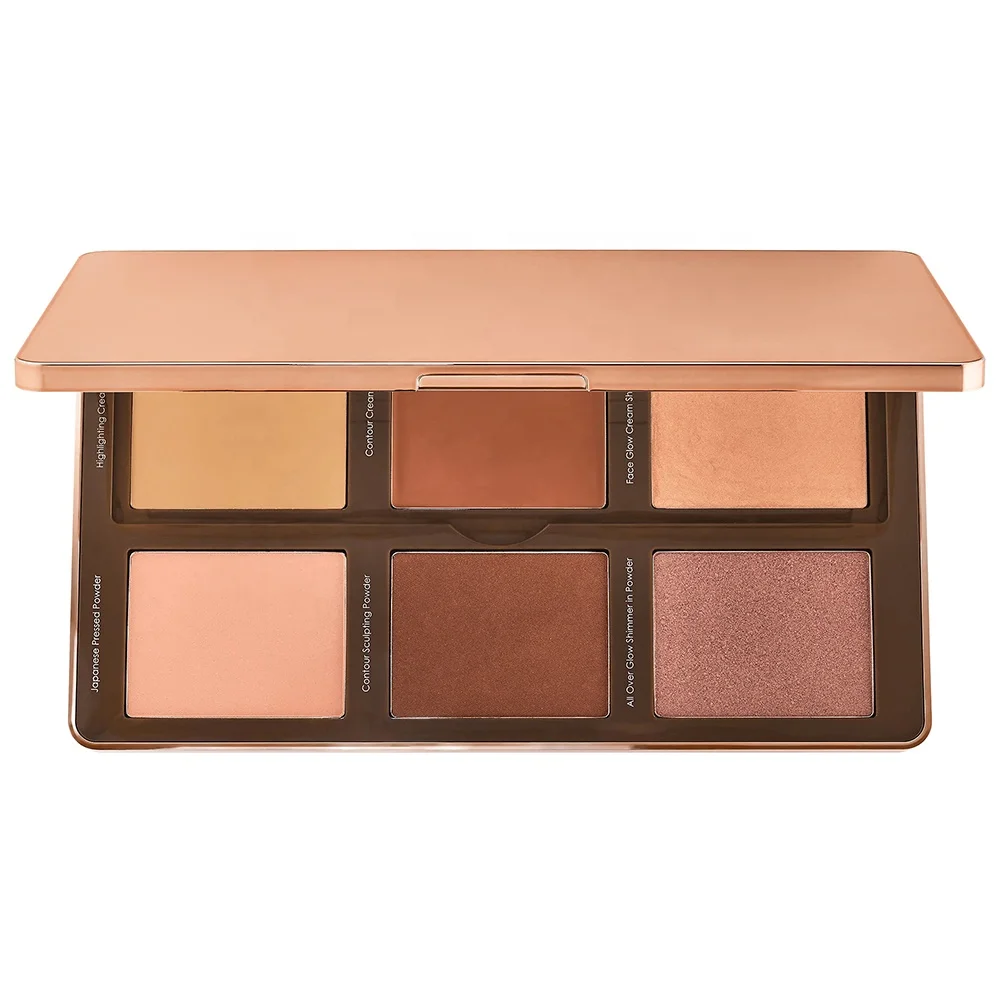 
6 Color Sculpt Face Highlighting Contour Glow Palette,7g / 0.25oz x6 
