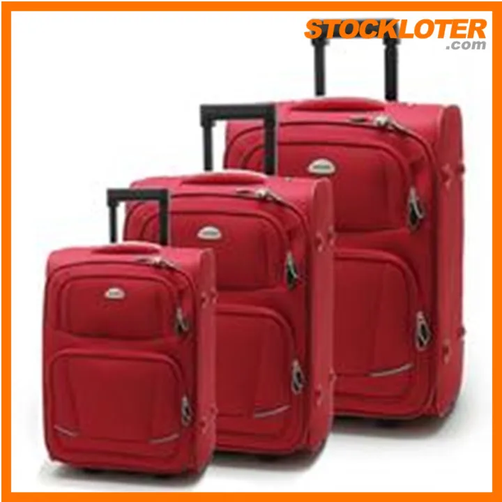 
2015 Newest Classic Polyester Trolley Suitcase Stock Wholesale 